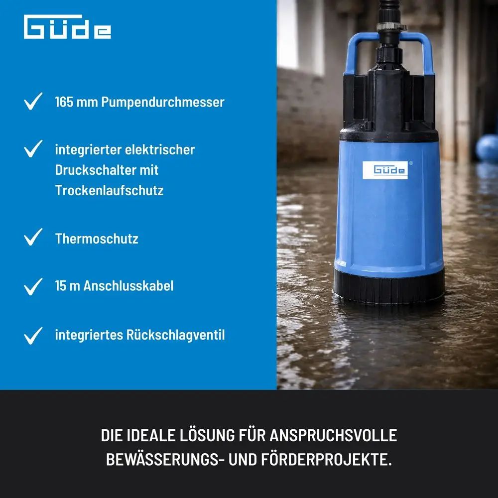 Ponorné tlakové čerpadlo Güde GDT 1200