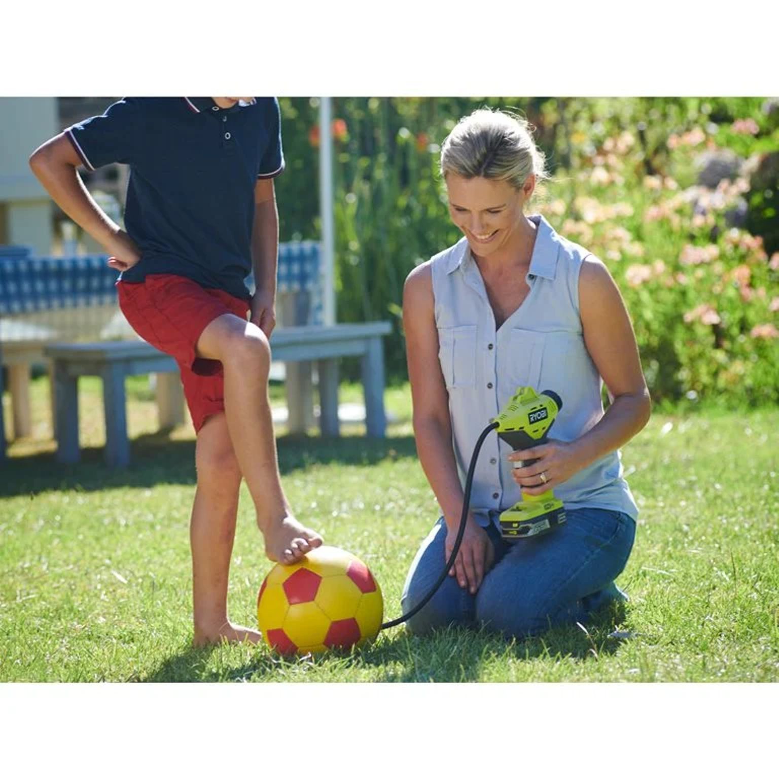 Aku hustilka/kompresor Ryobi R18PI-0, 18V