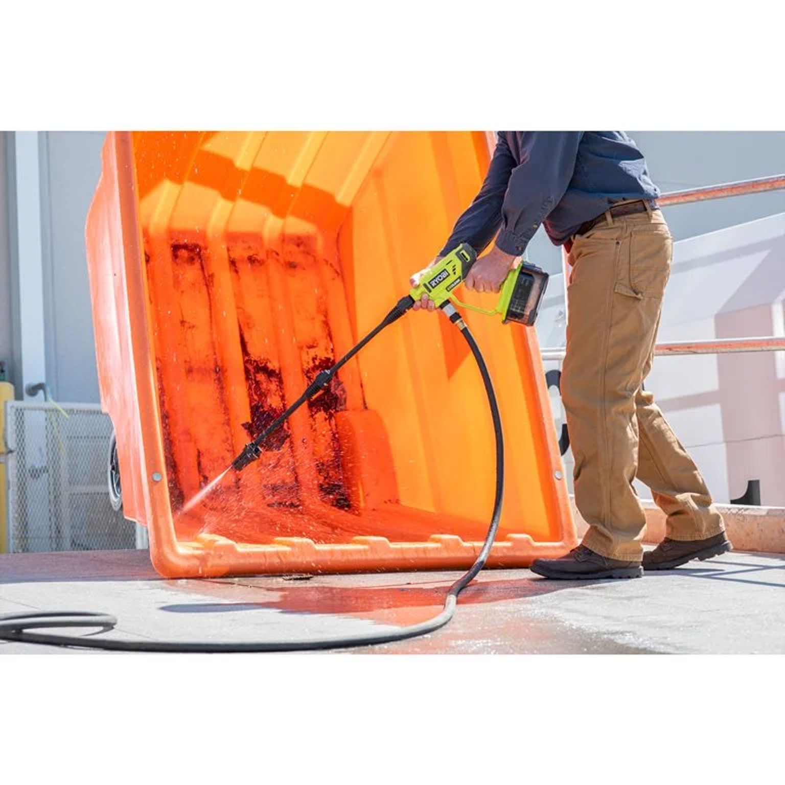 Aku vysokotlaký čistič EZClean Ryobi RY18PW22A-125, 1×2,5Ah, 18V