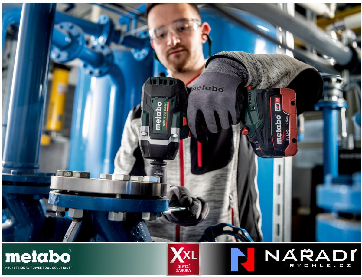 Aku rázový utahovák Metabo SSW 18 LTX 800 BL, 18V, metaBOX