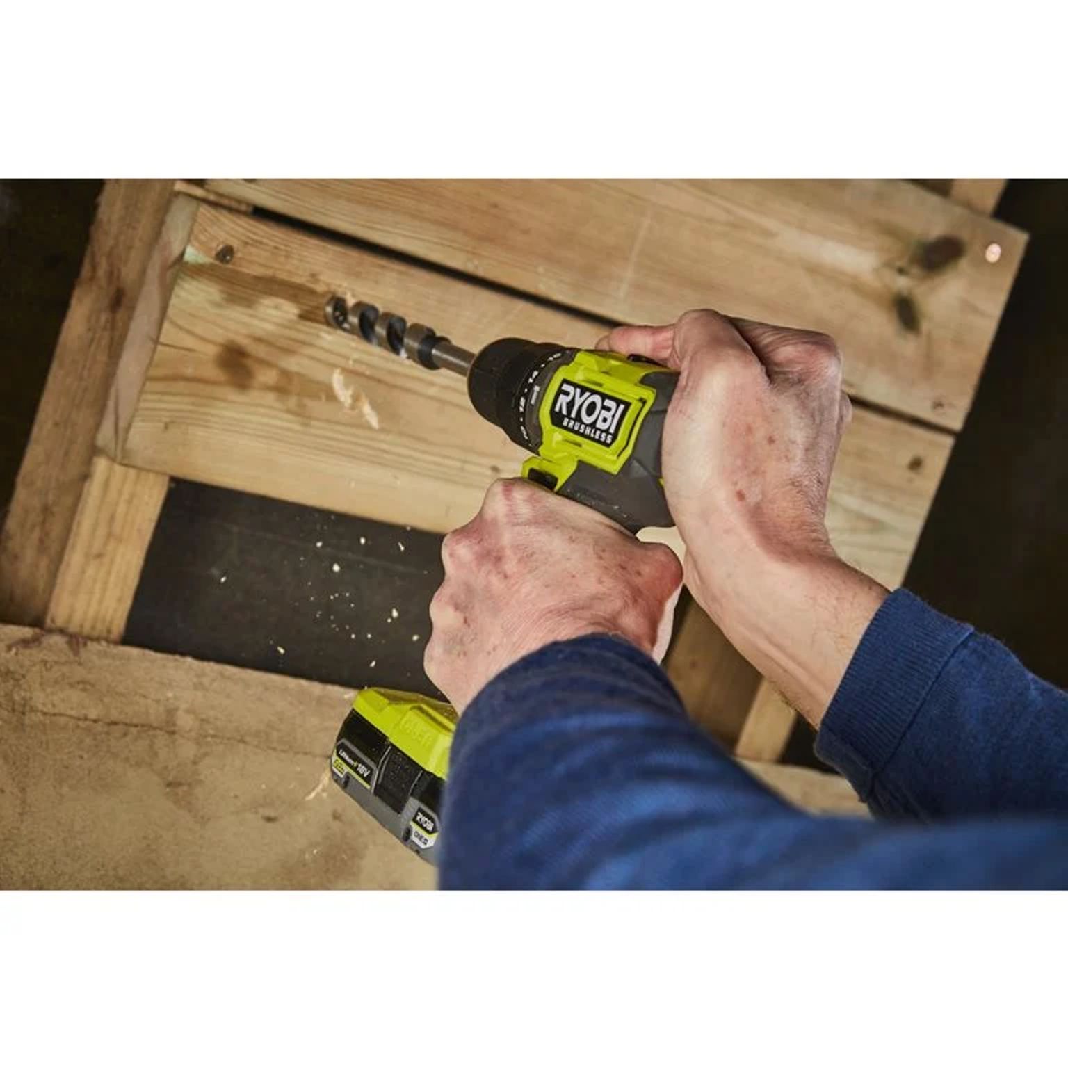Aku příklepová vrtačka Ryobi RPD18BL1-2C20S, 18V