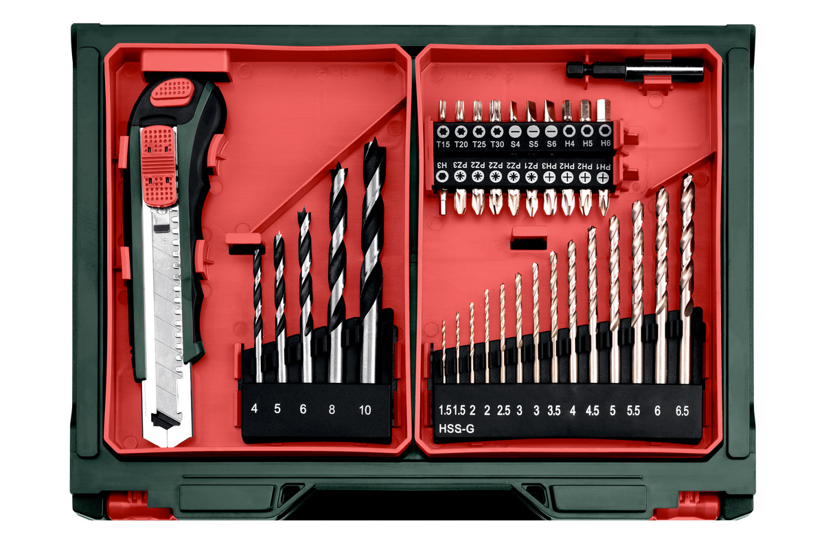Metabo PowerMaxx BS Basic Set, 2×2Ah, 12V - Mobilní dílna