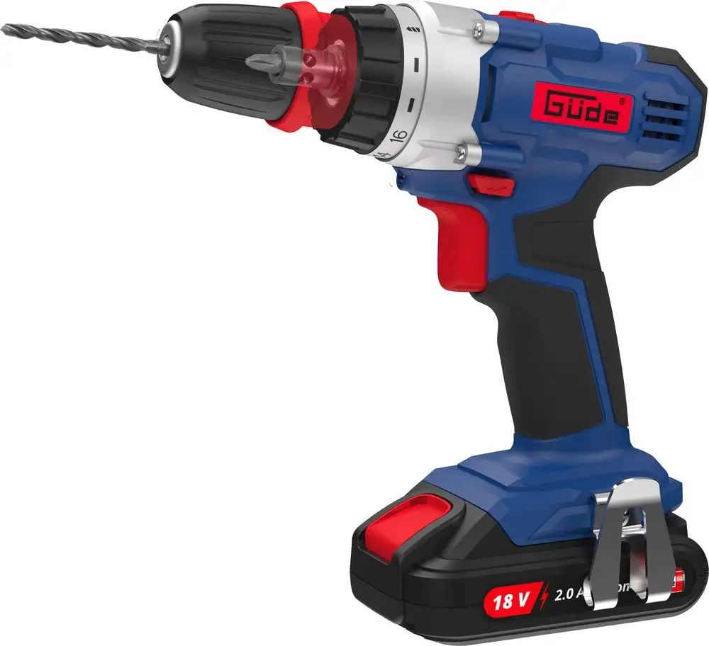 Aku vrtací šroubovák Güde BS 18 Set - Mobilní dílna