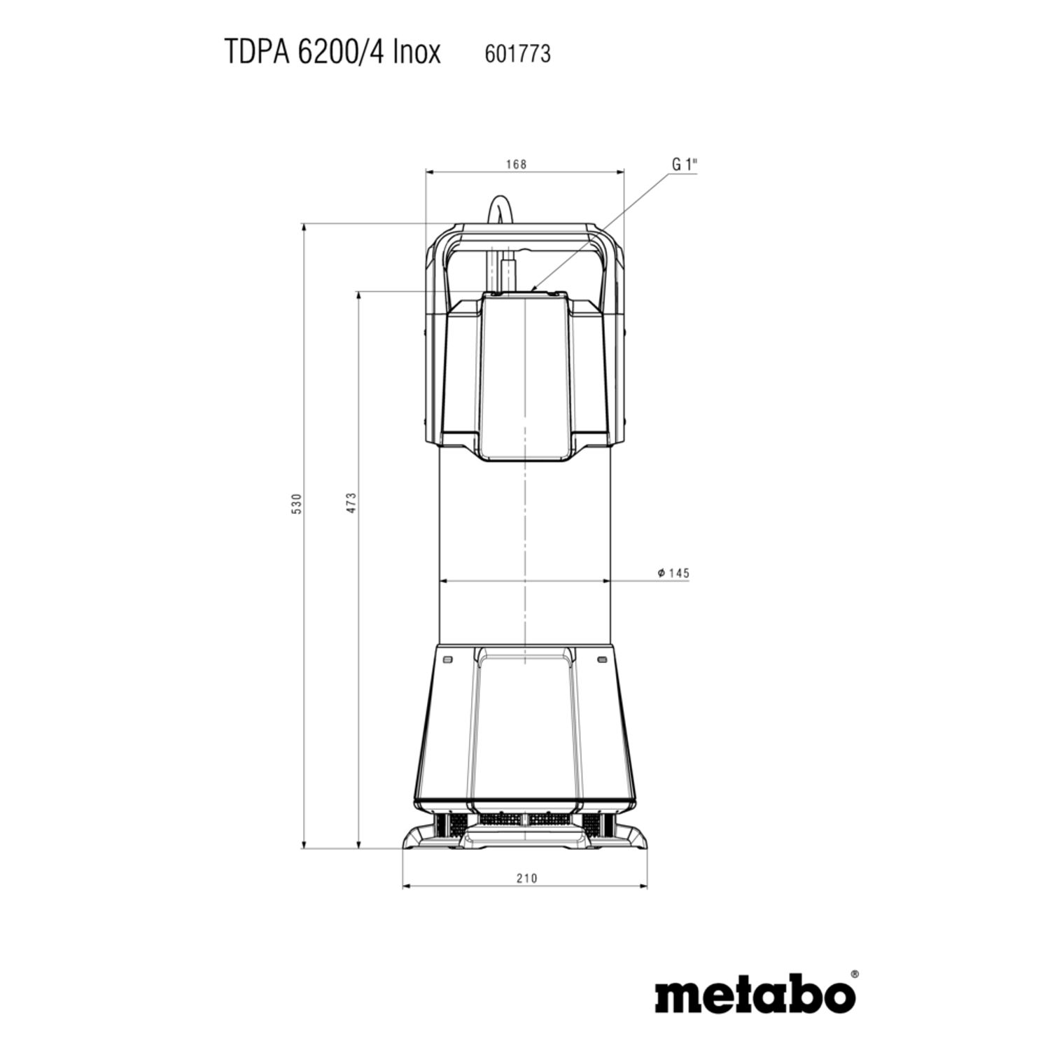 Ponorné tlakové čerpadlo Metabo TDPA 6200/4 Inox