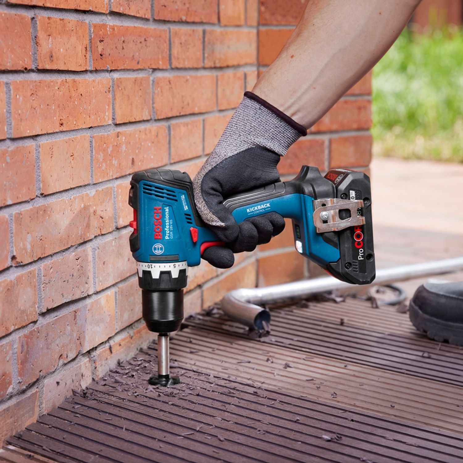 Aku vrtačka BOSCH PRO GSR 18V-65, 2×5Ah, 18V, L-BOXX