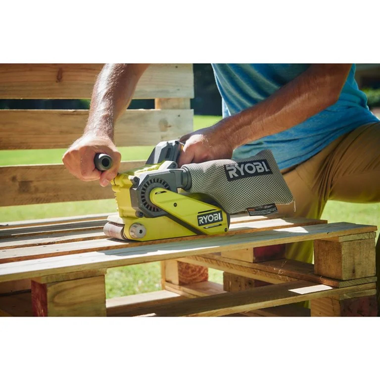 Pásová bruska RYOBI R18BS-0, 18V