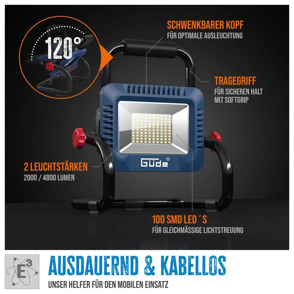 Aku svítilna Güde LS 18-0, 18V