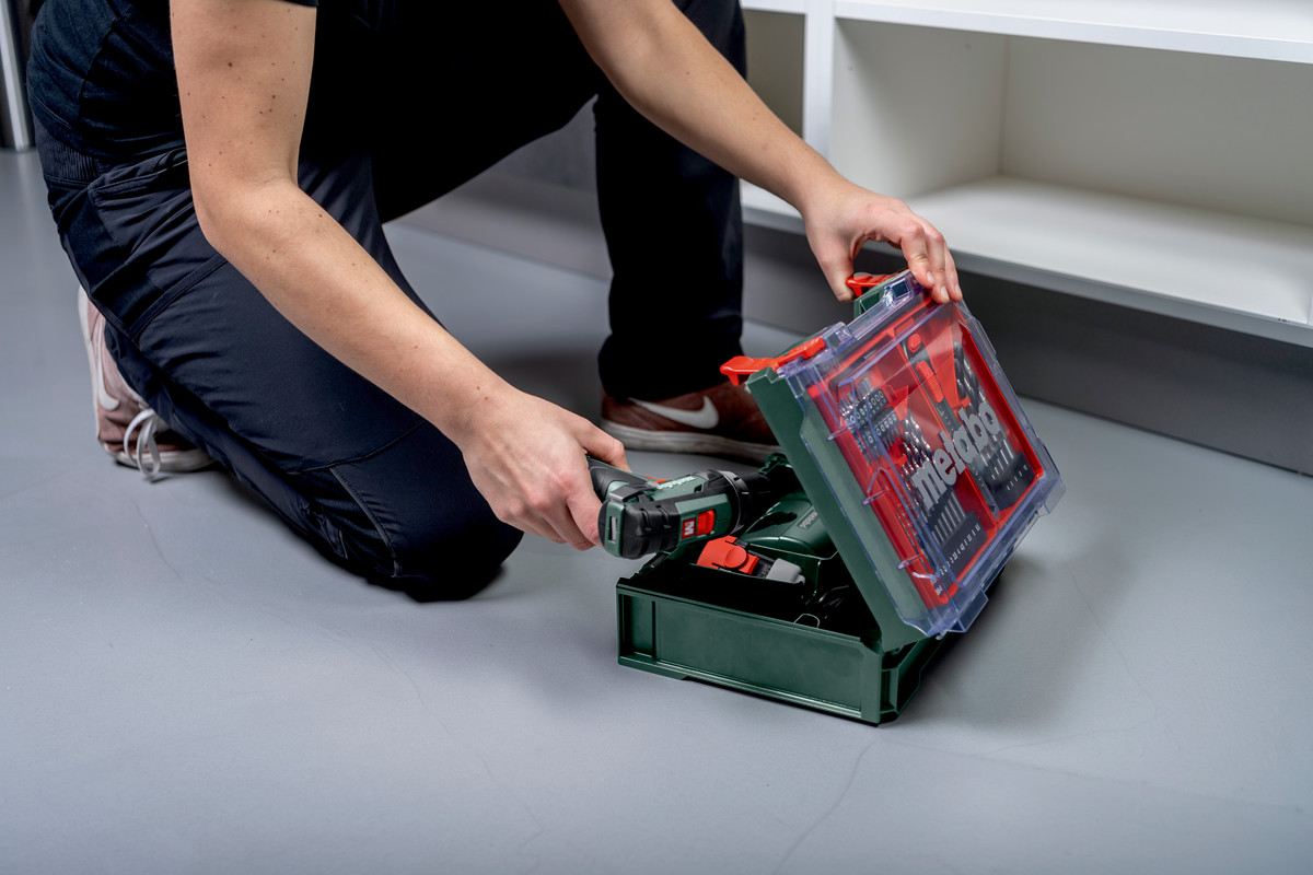 Metabo PowerMaxx BS Basic Set, 2×2Ah, 12V - Mobilní dílna