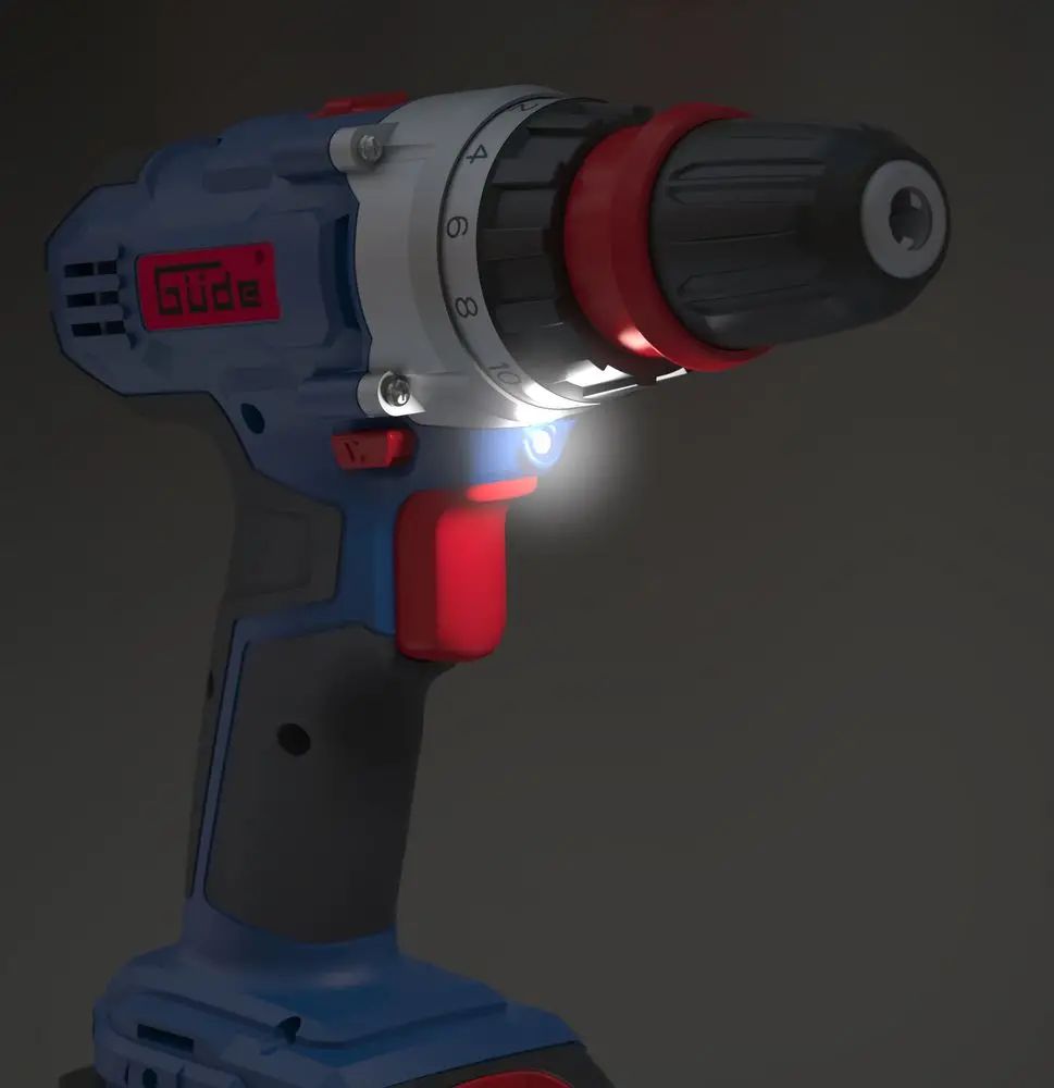 Aku vrtací šroubovák Güde BS 18 Set - Mobilní dílna