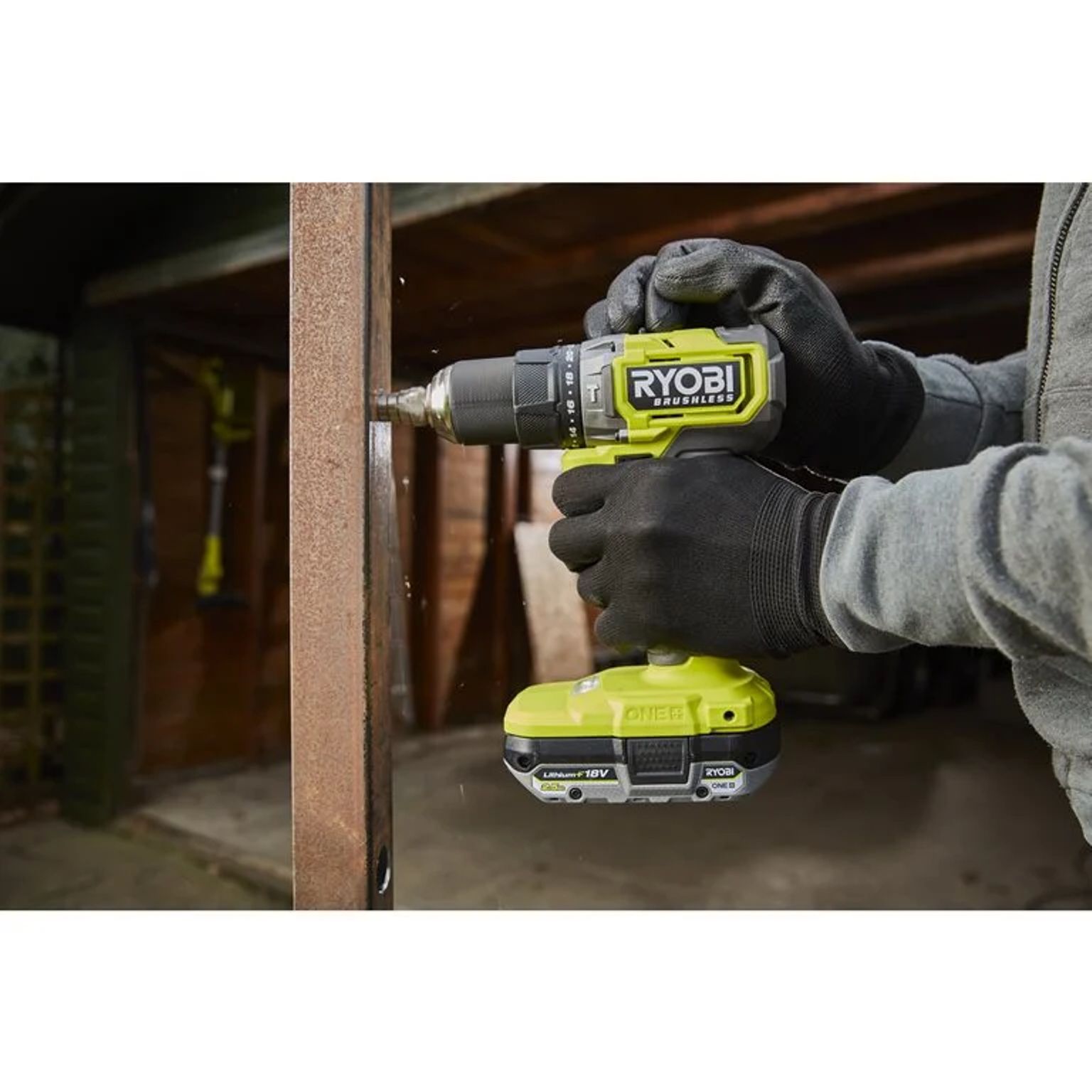 Aku příklepová vrtačka Ryobi RPD18BL1-2C42S, 2Ah+4Ah, 18V