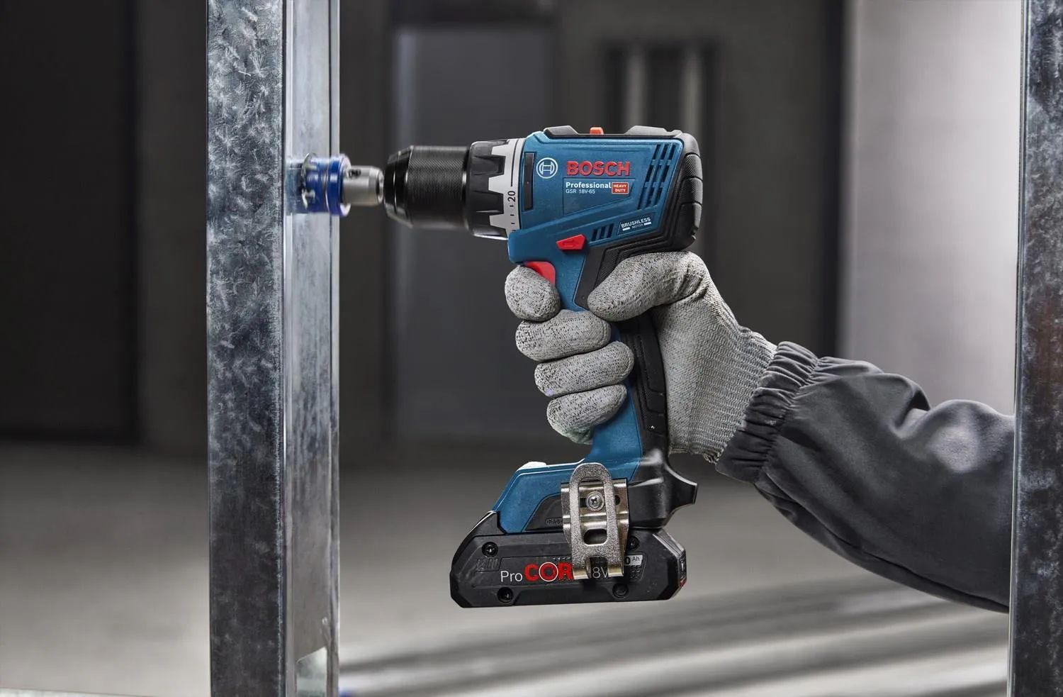 Aku vrtačka BOSCH PRO GSR 18V-65, 2×5Ah, 18V, L-BOXX