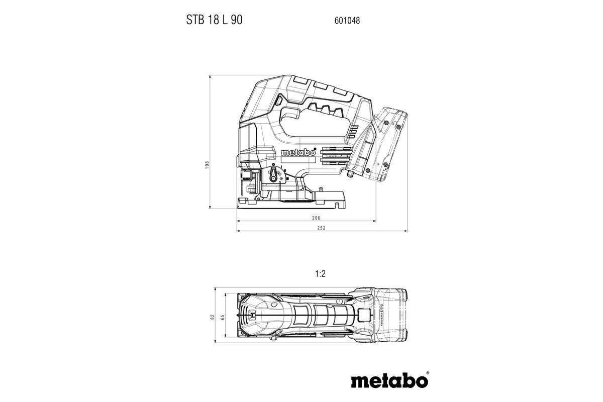 Aku přímočará pila Metabo STB 18 L 90, 18V