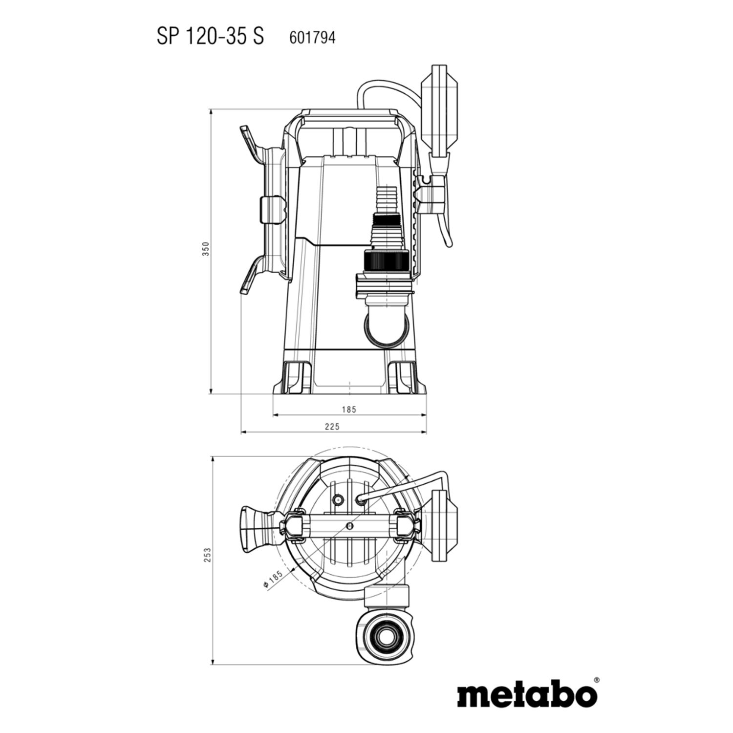 Ponorné čerpadlo Metabo SP 120-35 S
