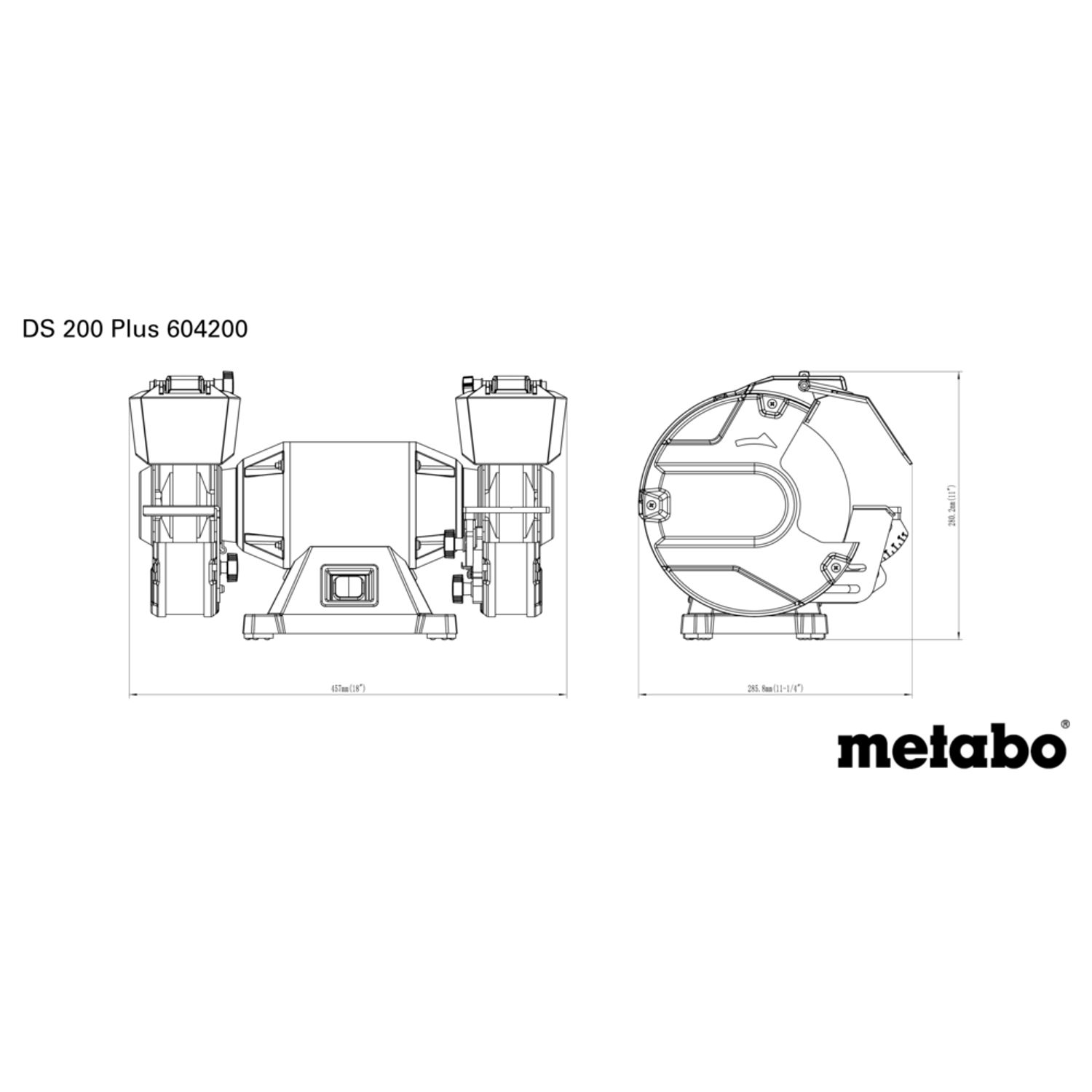 Stolní bruska Metabo DS 200 Plus, 600 W