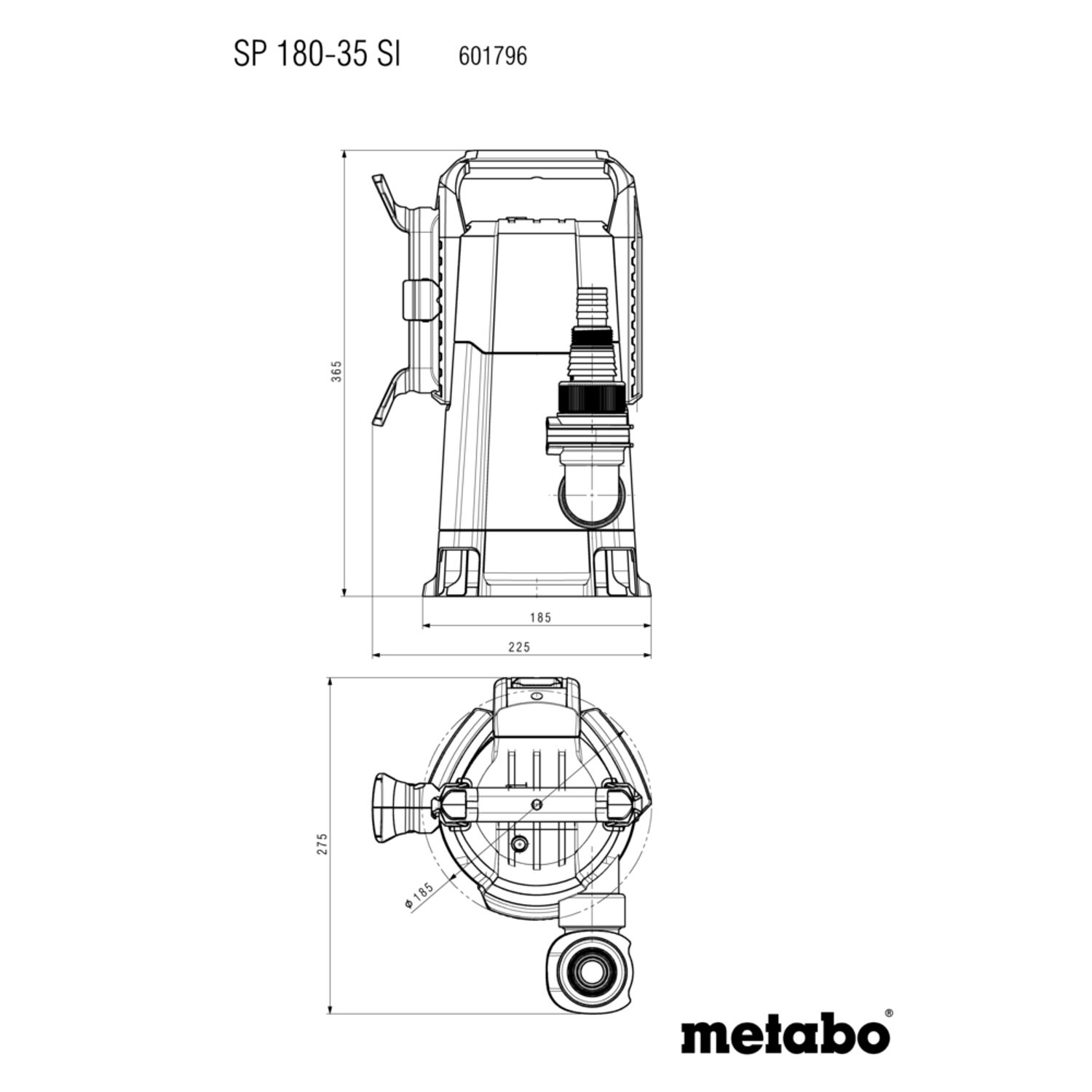 Ponorné čerpadlo Metabo SP 180-35 SI
