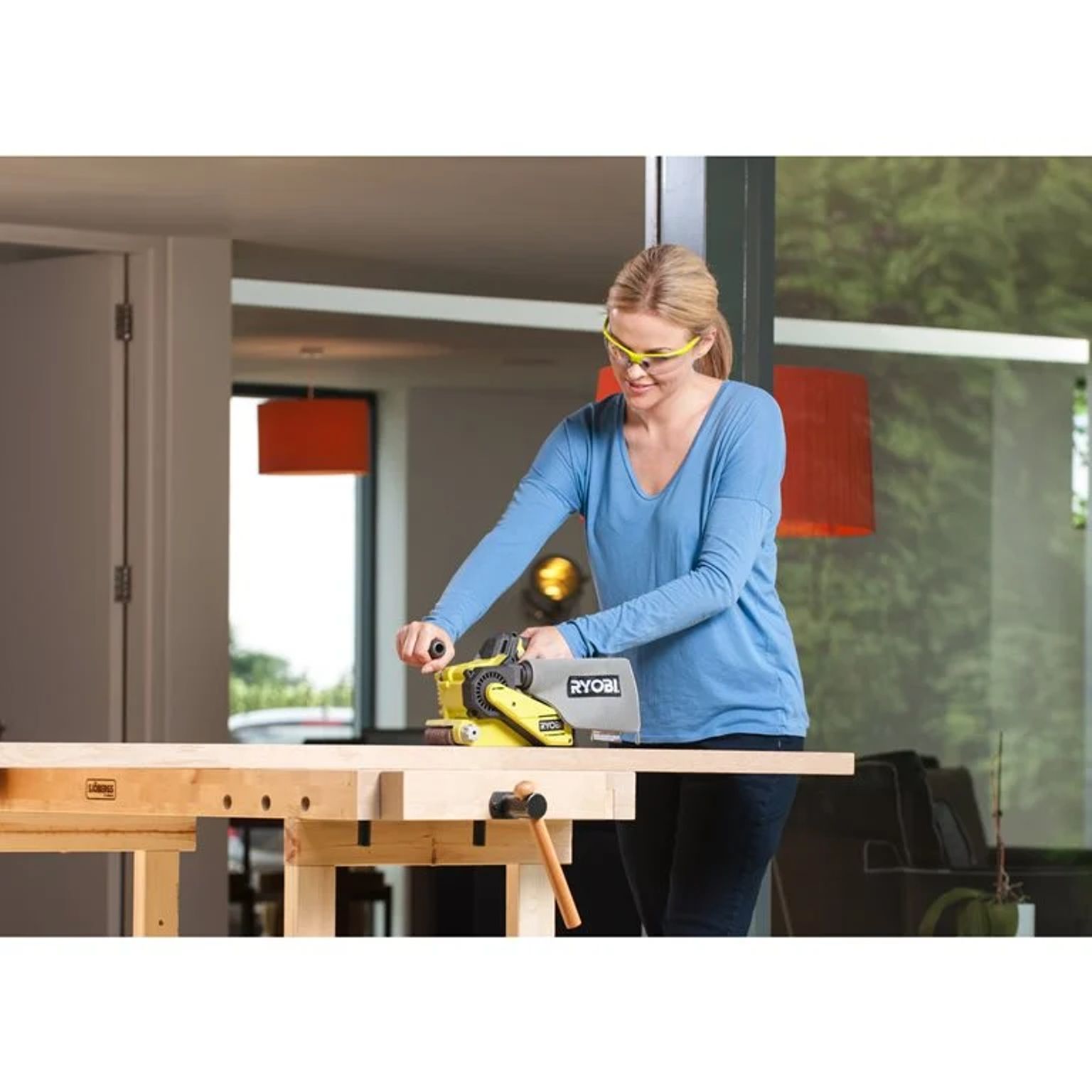 Pásová bruska RYOBI R18BS-0, 18V