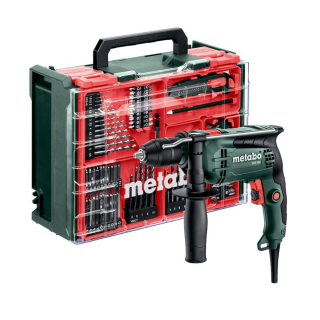 Příklepová vrtačka Metabo SBE 650 set - Mobilní dílna