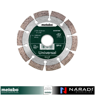 Diamantový kotouč Metabo, 125x22,23 mm