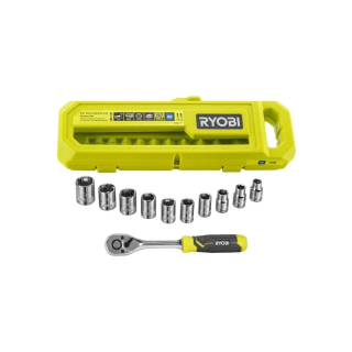 Sada ráčny 3/8" a nástavců Ryobi RHRS11PC, 11-dílná