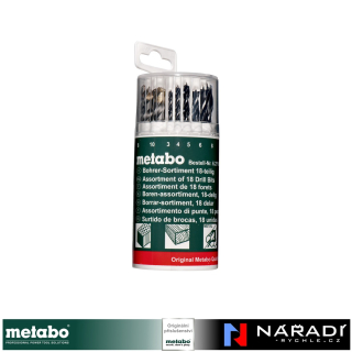 Sada dřevo, kov, zdivo Metabo, 18-dílná