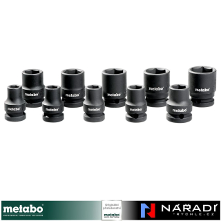 Sada rázových hlavic 1/2" Metabo, 10-dílná