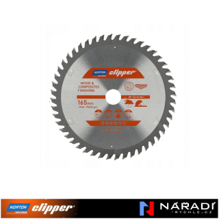 Pilový kotouč Norton Clipper, 165x20 Z48 Wood finishing