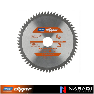 Pilový kotouč Norton Clipper, 190x30 Z60 Aluminium