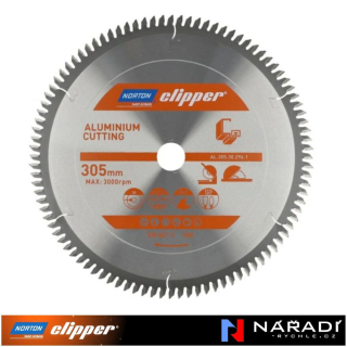 Pilový kotouč Norton Clipper, 305x30 Z96 Aluminium