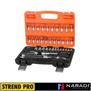 Gola sada nástrčných klíčů Strend Pro S246, 46-dílná