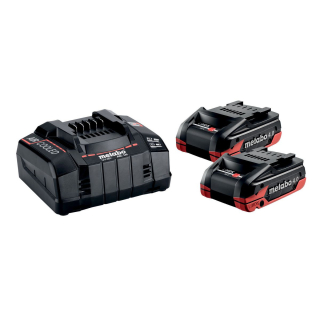Aku set 2×4 Ah LiHDX, ASC 145 Metabo, 18V
