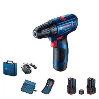 Aku příklepový šroubovák BOSCH GSB 120-LI set, 2×2Ah, 12V