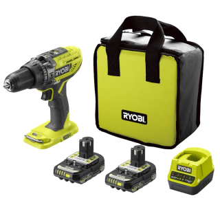 Aku příklepová vrtačka Ryobi R18PD3-220S, 2×2Ah, 18V