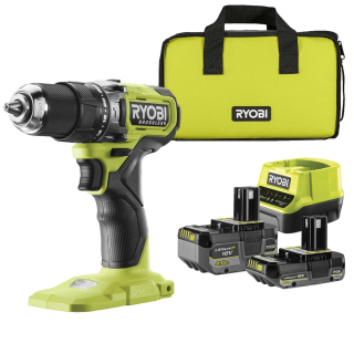 Aku příklepová vrtačka Ryobi RPD18BL1-2C42S, 2Ah+4Ah, 18V