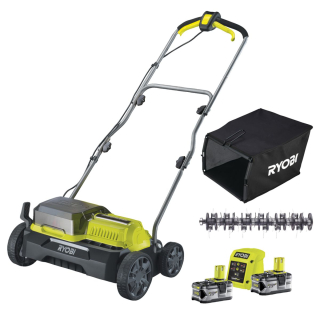 Aku vertikutátor Ryobi RY18SFX35A-240, 2×4Ah, 18V