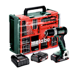 Aku vrtací šroubovák Metabo BS 18 L BL SET, 2×2Ah, 18V, mobilní dílna