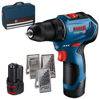 Aku vrtací šroubovák BOSCH PRO GSR 12V-30, 2×2Ah, 12V