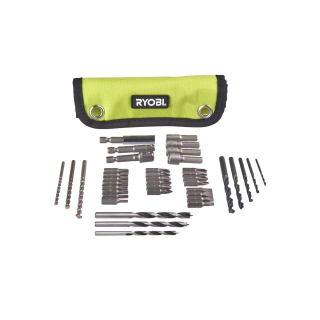 Ryobi RAK 40 RM = 40ks sada vrtáků a šroubovacích bitů