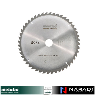 Pilový kotouč Metabo HW/CT 254×30, 48 WZ